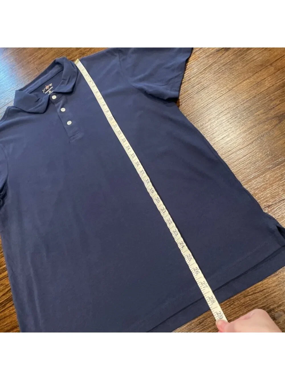 J.Crew Sueded Polo Shirt Sz M Slim Fit Navy Cotton Jersey Minimalist Preppy
